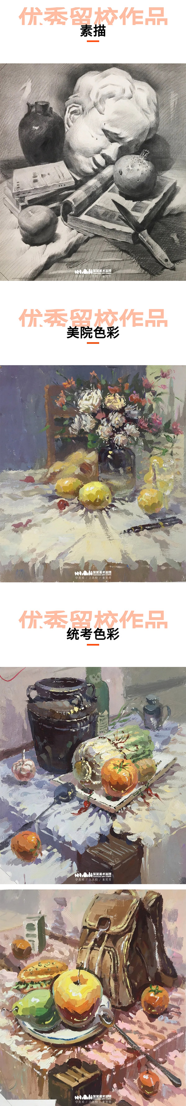 郑州笑笑画室高怡嘉2020年中央美术学院录取留校色彩作品